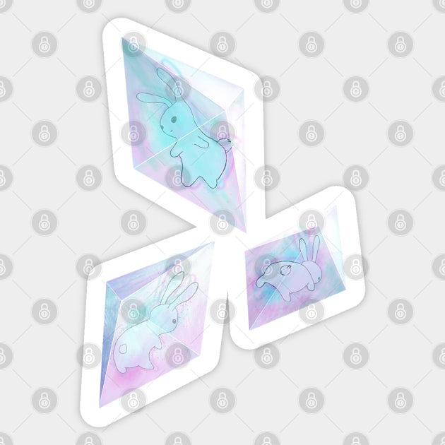 Crystal Bunnies Sticker by Red Fox